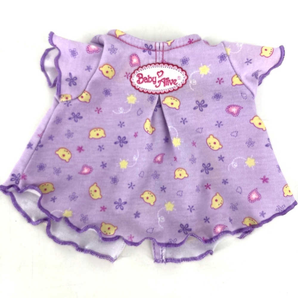 Baby Alive Sweet Slumbers Bedtime Dress Night Gown Nightgown Purple